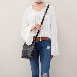 HOBO Black vintage Leather Cassie Crossbody -NWT!